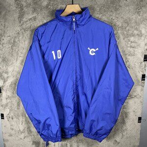 Charles River Apparel Windbreaker Pullover Mens Medium Blue Lightweight